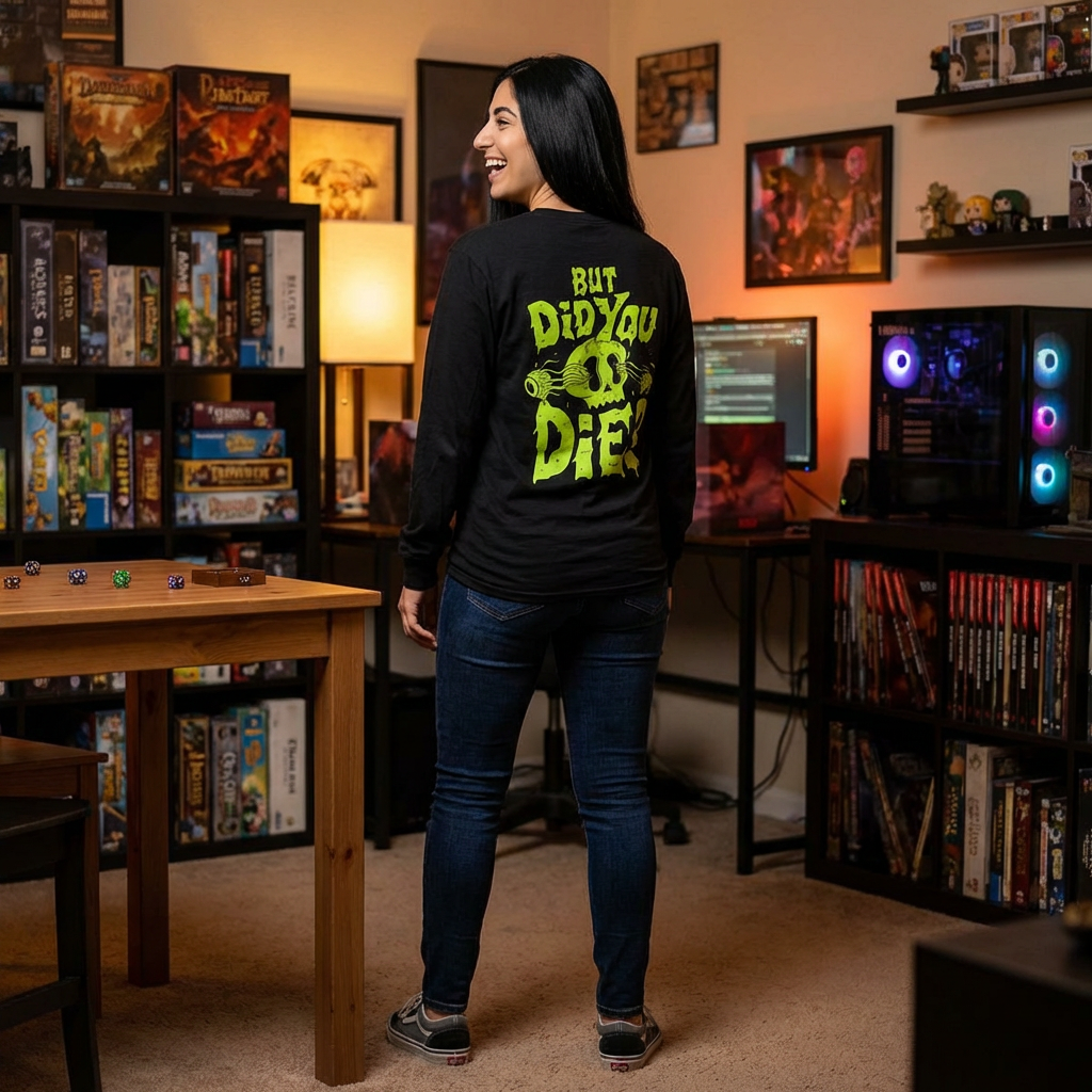 But Did You Die? Longsleeve Tee - Back Print